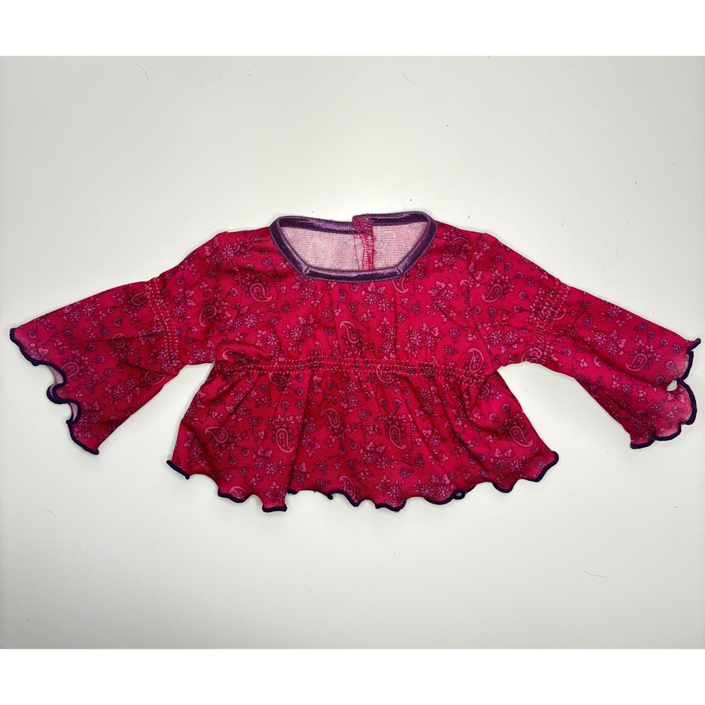 American Girl Doll Paisley Print Pajamas Top Only